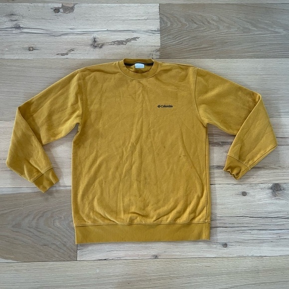 Columbia Dark Yellow Long Sleeve Shirt / Sweatshirt Size Medium - Picture 1 of 4